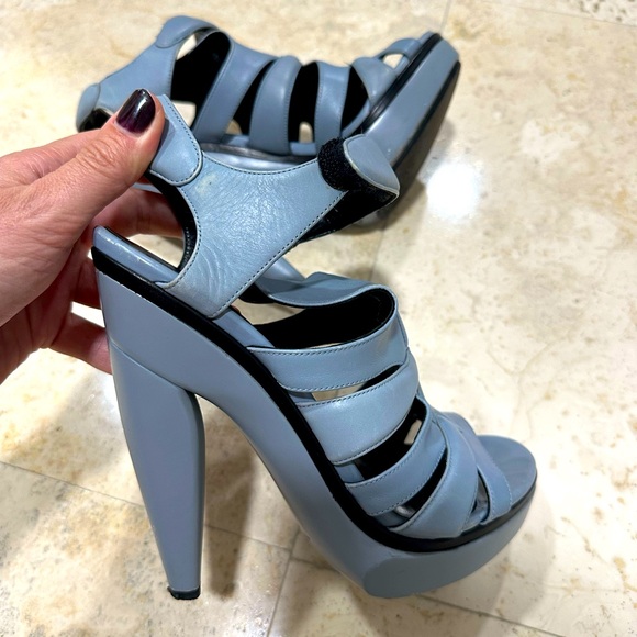 Balenciaga Light Blue Gladiator Heel - Picture 2 of 7